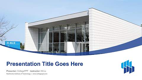 Hachinohe Institute of Technology Course/Courseware Creation PPT Template