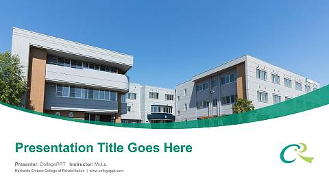 Hokkaido Chitose College of Rehabilitation Course/Courseware Creation PPT Template
