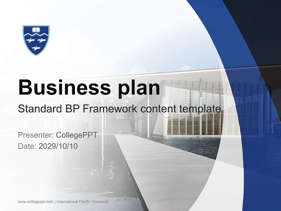 International Pacific University Competition/Entrepreneurship Contest PPT Template4:3 ratio PPT effect preview image9