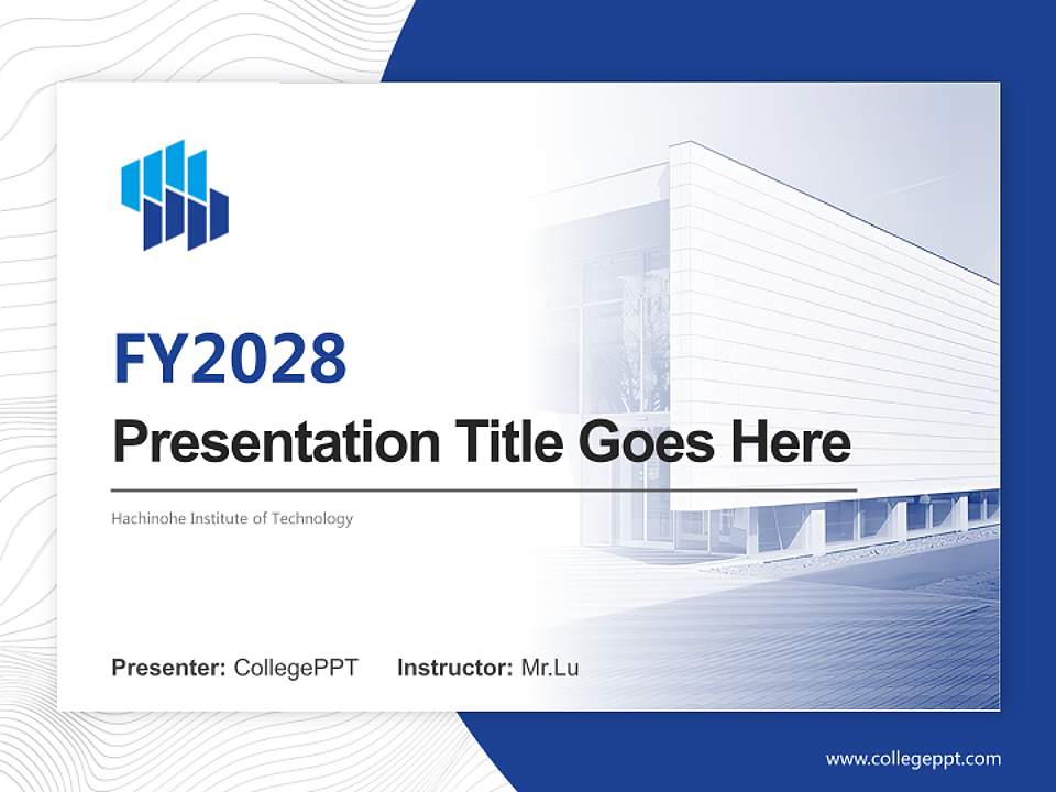 Hachinohe Institute of Technology Academic Presentation/Research Findings Report PPT Template4:3 ratio PPT effect preview image5