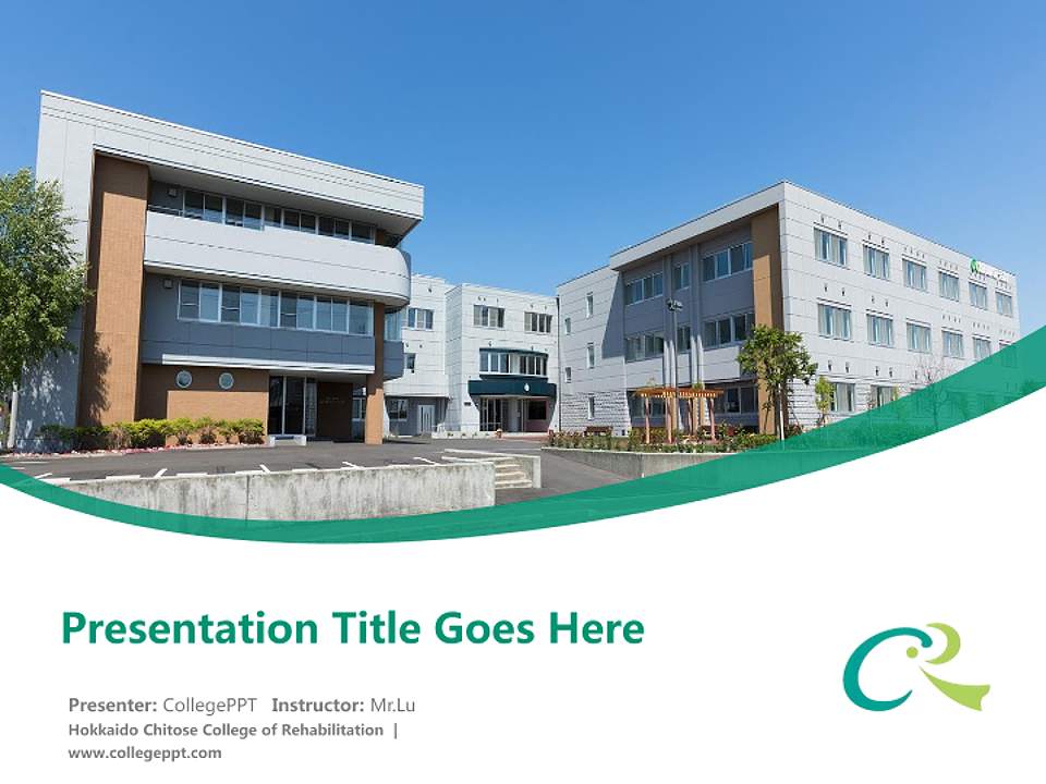 Hokkaido Chitose College of Rehabilitation Course/Courseware Creation PPT Template4:3 ratio PPT effect preview image5