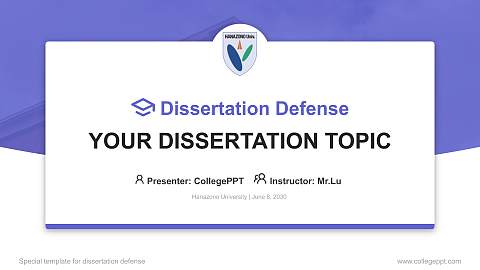 Hanazono University Graduation Thesis Defense PPT Template