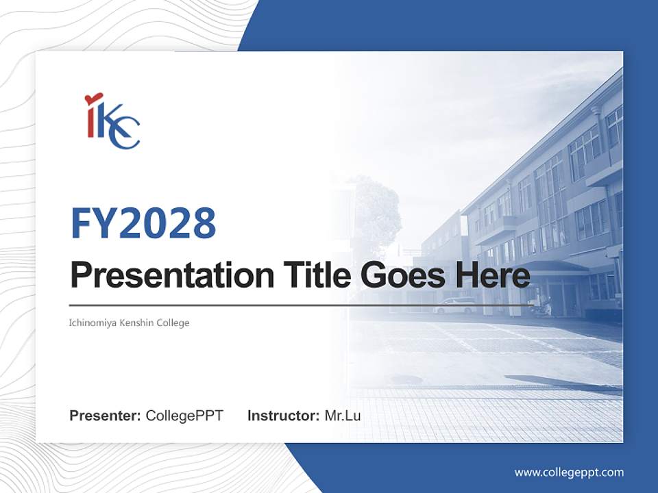 Ichinomiya Kenshin College Academic Presentation/Research Findings Report PPT Template4:3 ratio PPT effect preview image5