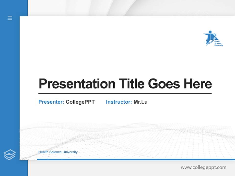 Health Science University Thesis Proposal/Graduation Defense PPT Template4:3 ratio PPT effect preview image5