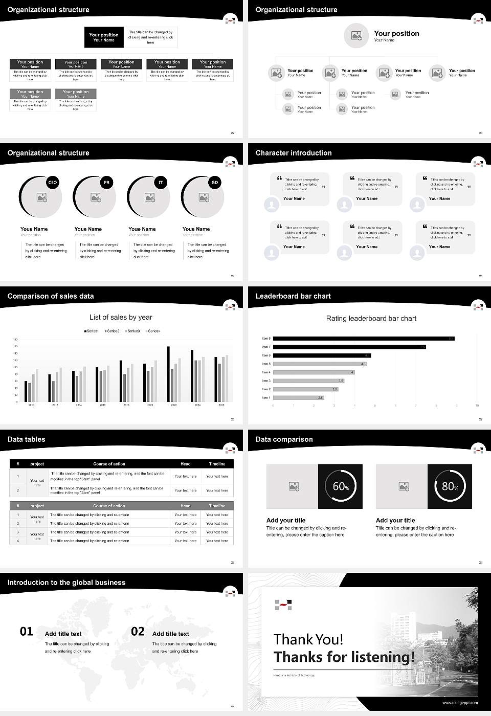 Hiroshima Institute of Technology Academic Presentation/Research Findings Report PPT Template16:9 ratio PPT effect preview image4