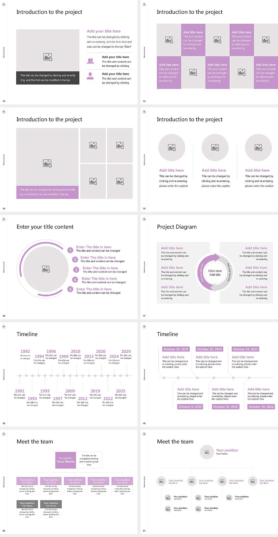 Gunma Prefectural Women’s University Competition/Entrepreneurship Contest PPT Template4:3 ratio PPT effect preview image3