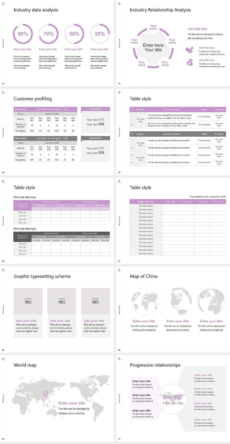 Gunma Prefectural Women’s University Competition/Entrepreneurship Contest PPT Template4:3 ratio PPT effect preview image5