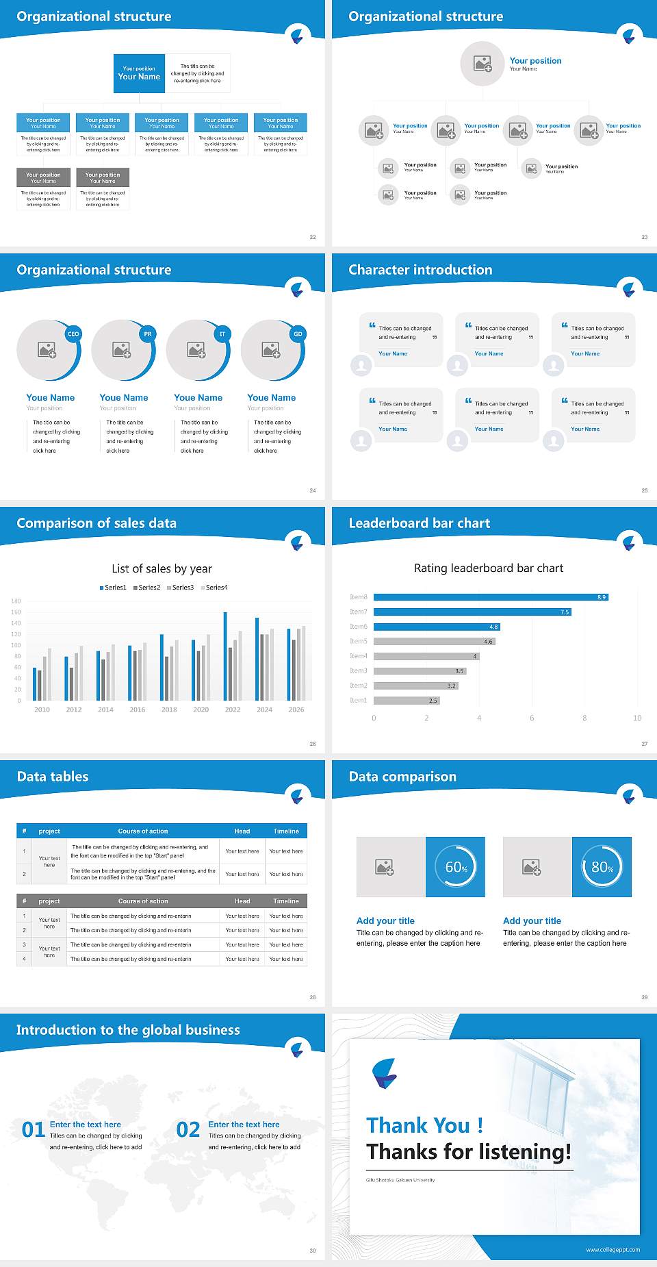 Gifu Shotoku Gakuen University Academic Presentation/Research Findings Report PPT Template4:3 ratio PPT effect preview image4