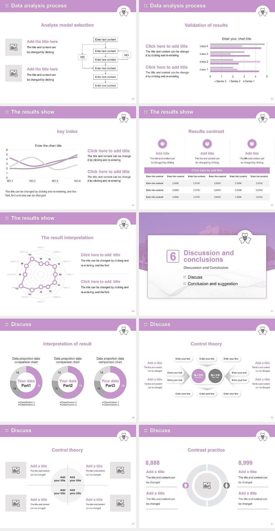 Gunma Prefectural Women’s University Graduation Thesis Defense PPT Template4:3 ratio PPT effect preview image5