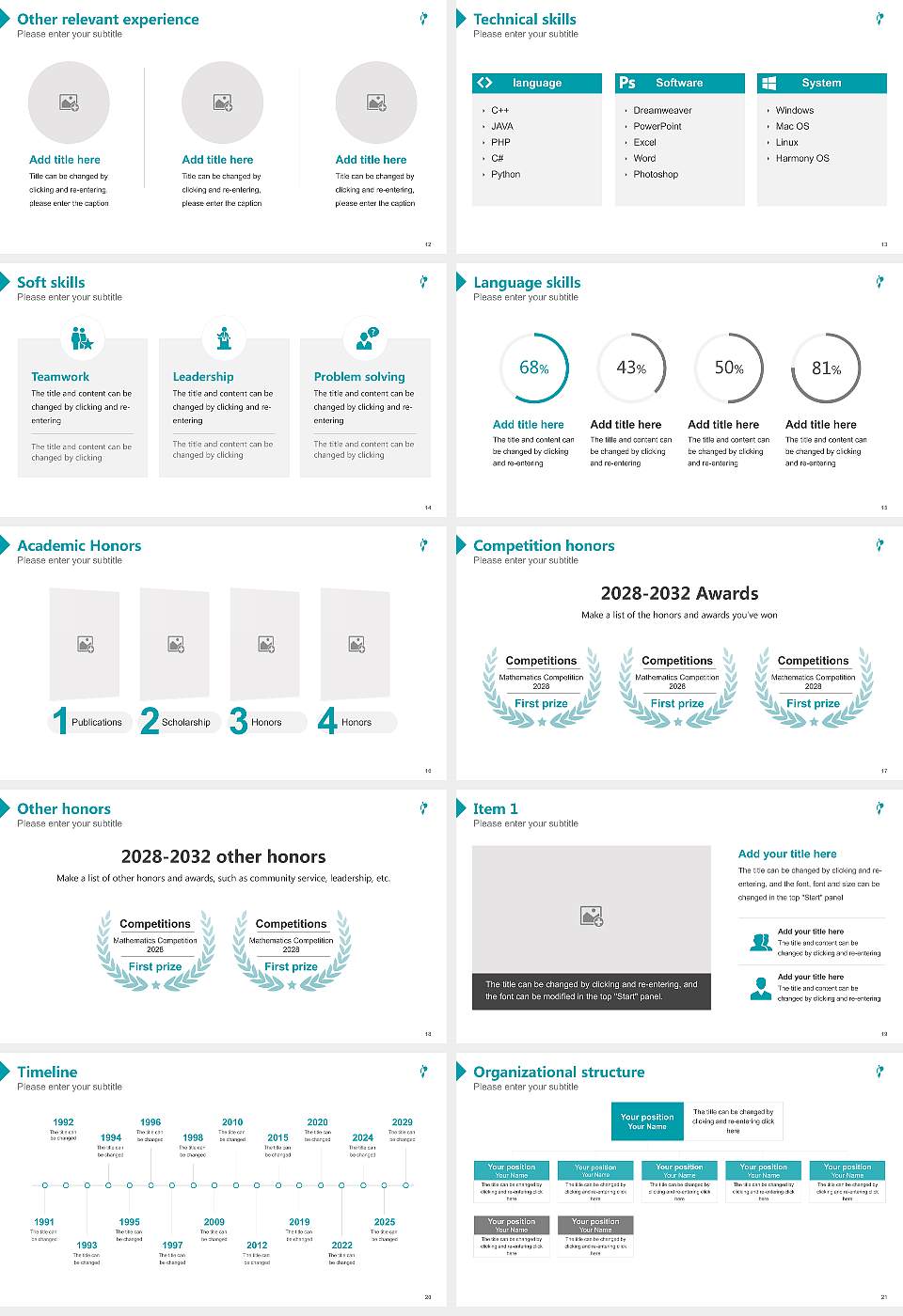 Ibaraki Prefectural University of Health Sciences Resume PPT Template16:9 ratio PPT effect preview image3