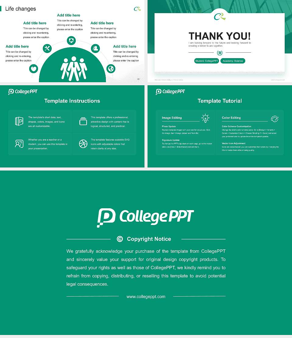 Hokkaido Chitose College of Rehabilitation National Scholarship Defense PPT Template16:9 ratio PPT effect preview image4
