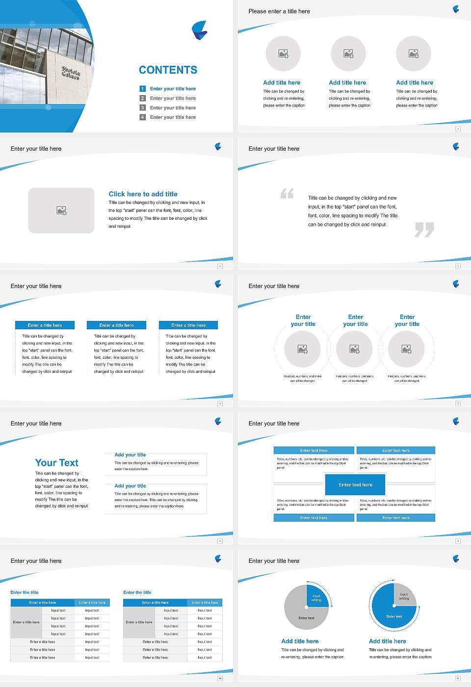 Gifu Shotoku Gakuen University Course/Courseware Creation PPT Template16:9 ratio PPT effect preview image2