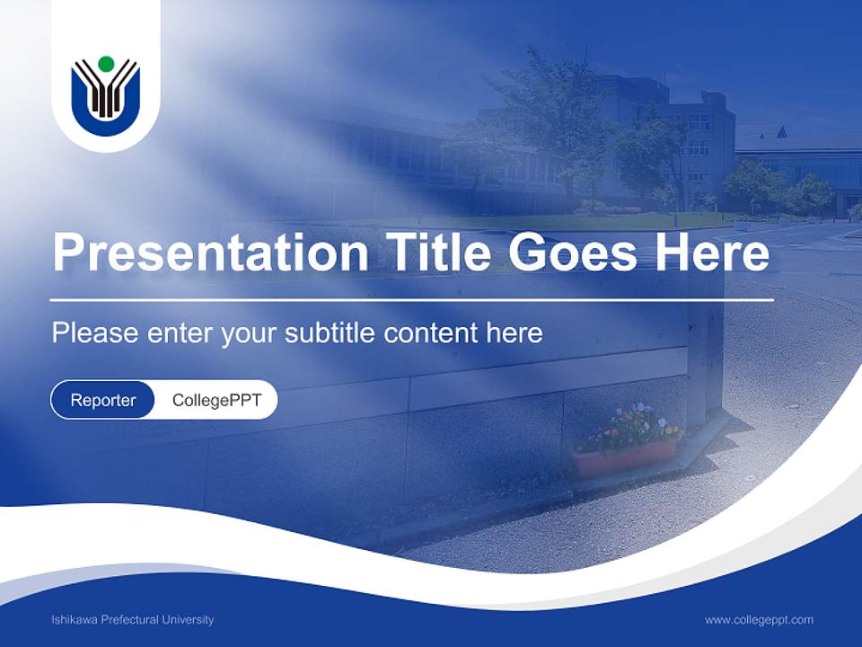 Ishikawa Prefectural University Lecture Sharing and Networking Event PPT Template4:3 ratio PPT effect preview image4