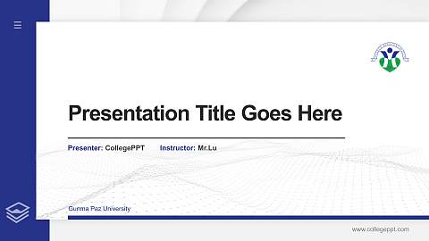 Gunma Paz University Thesis Proposal/Graduation Defense PPT Template