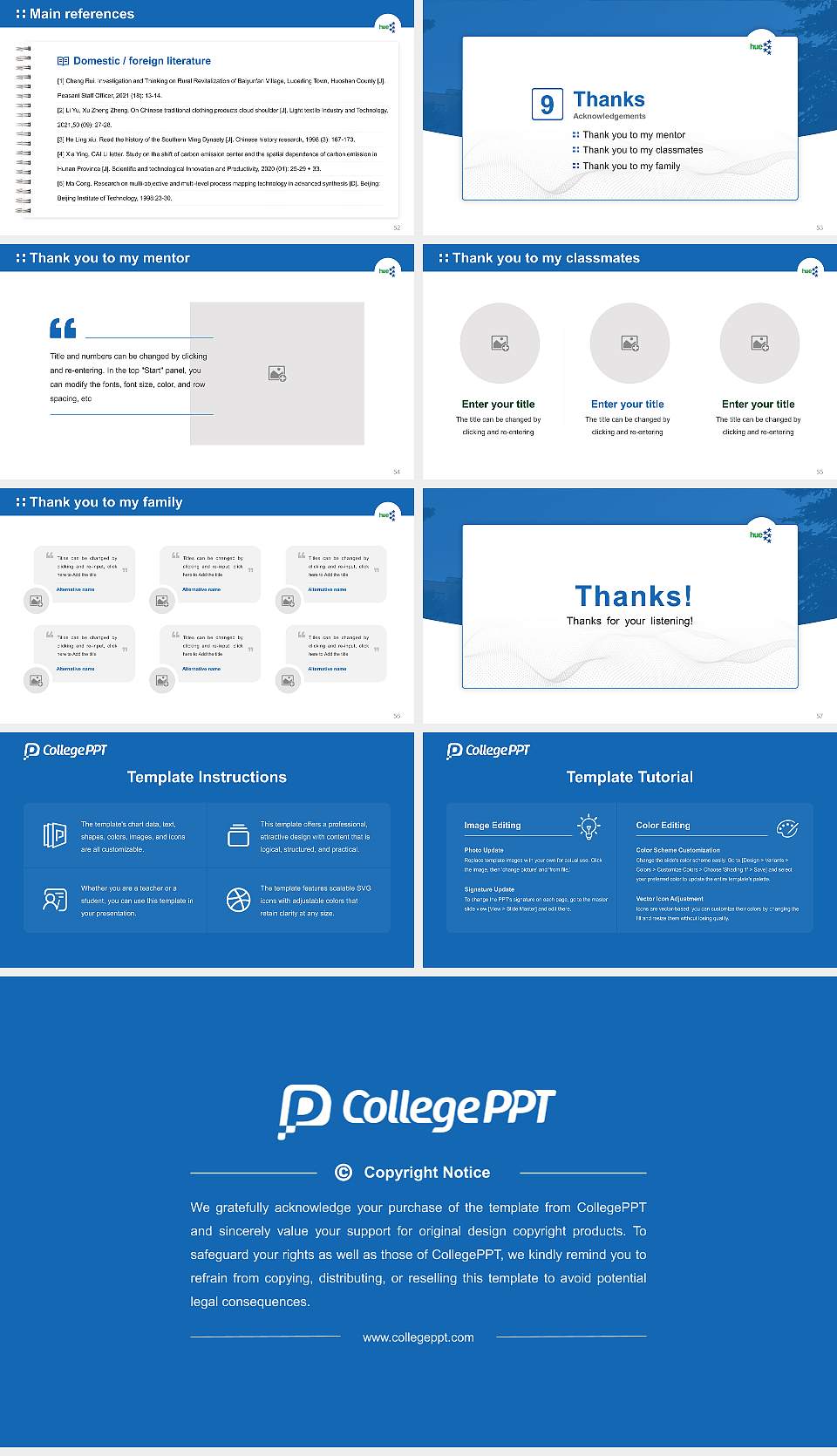 Hokkaido University of Education Graduation Thesis Defense PPT Template16:9 ratio PPT effect preview image7