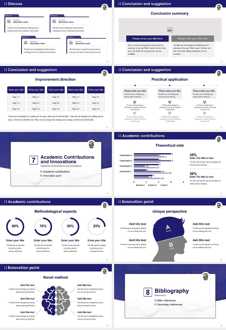 Ikuei University Graduation Thesis Defense PPT Template16:9 ratio PPT effect preview image6