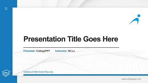 Institute of Information Security Thesis Proposal/Graduation Defense PPT Template
