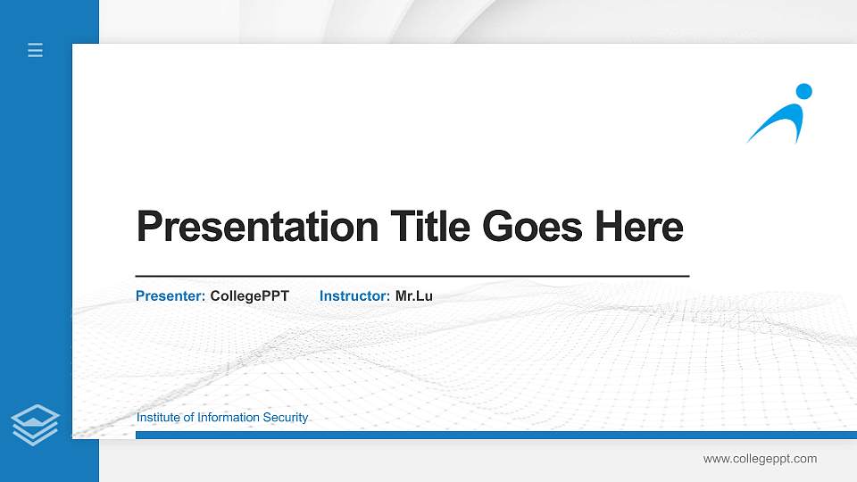 Institute of Information Security Thesis Proposal/Graduation Defense PPT Template16:9 ratio PPT effect preview image