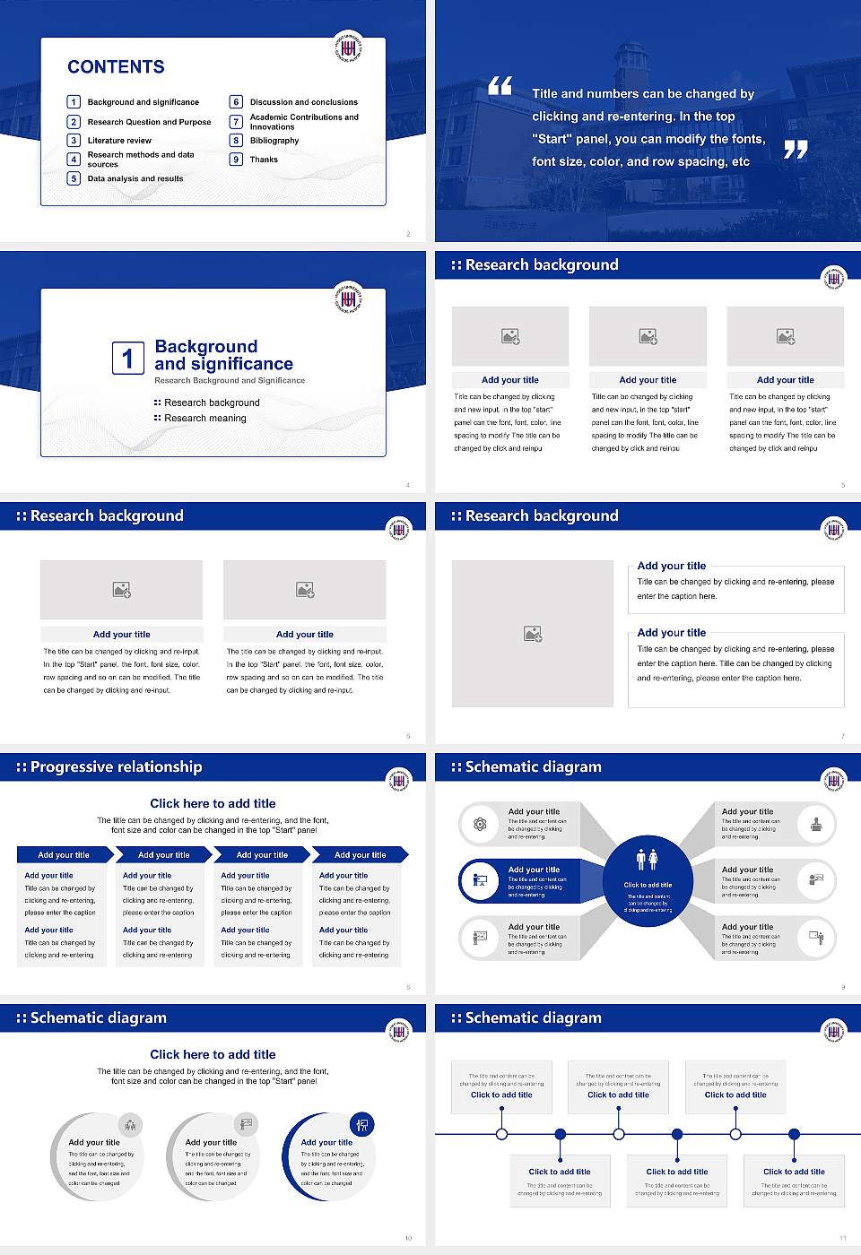 Hyogo University of Health Sciences Graduation Thesis Defense PPT Template16:9 ratio PPT effect preview image2