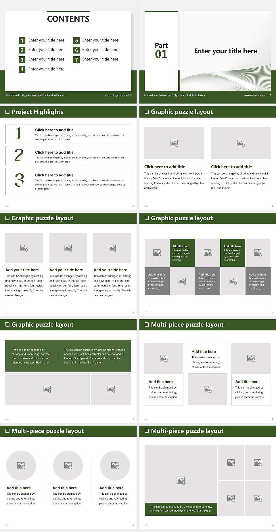 International College for Postgraduate Buddhist Studies General Purpose PPT Template4:3 ratio PPT effect preview image2