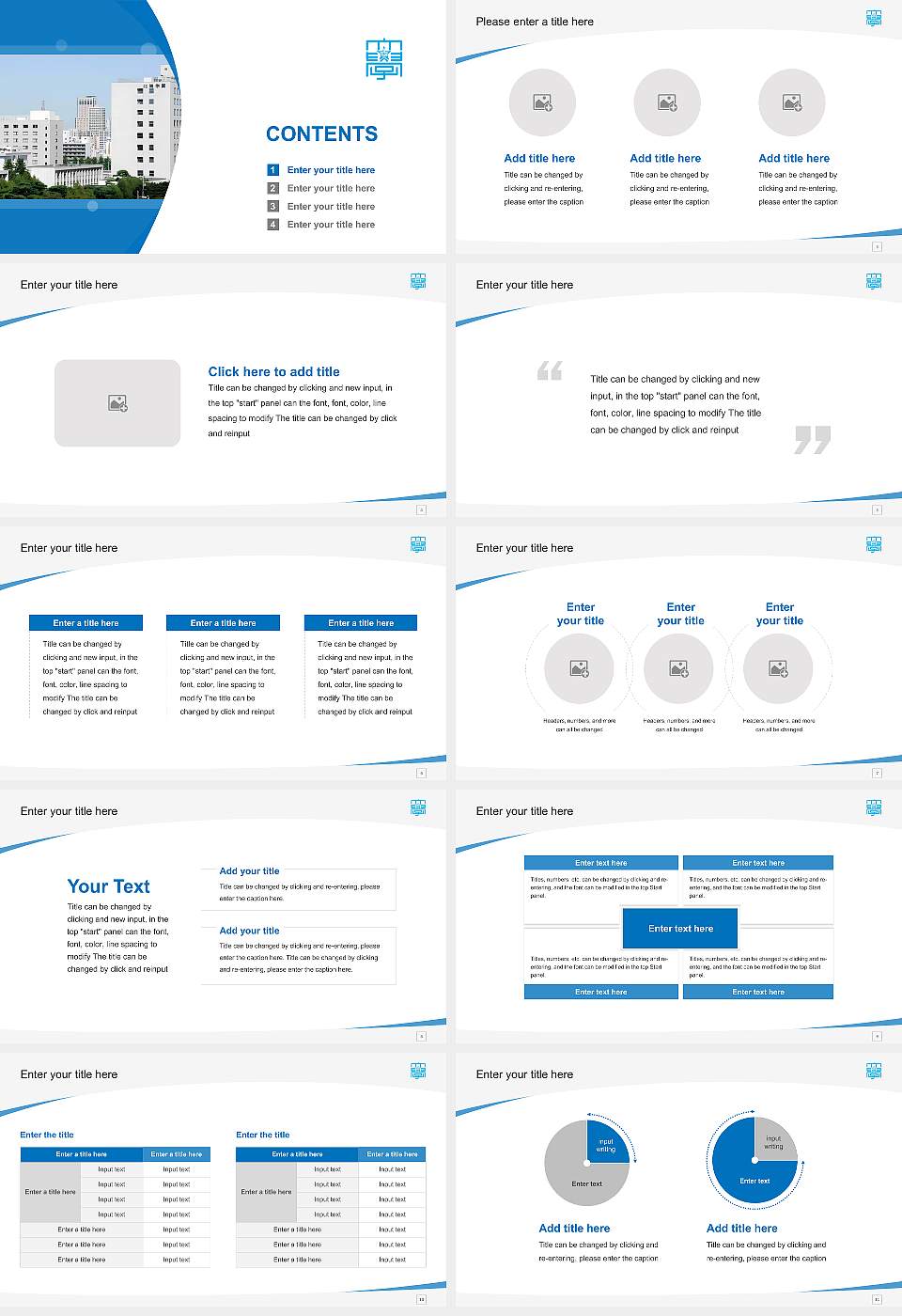 Hokkai School of Commerce Course/Courseware Creation PPT Template16:9 ratio PPT effect preview image2