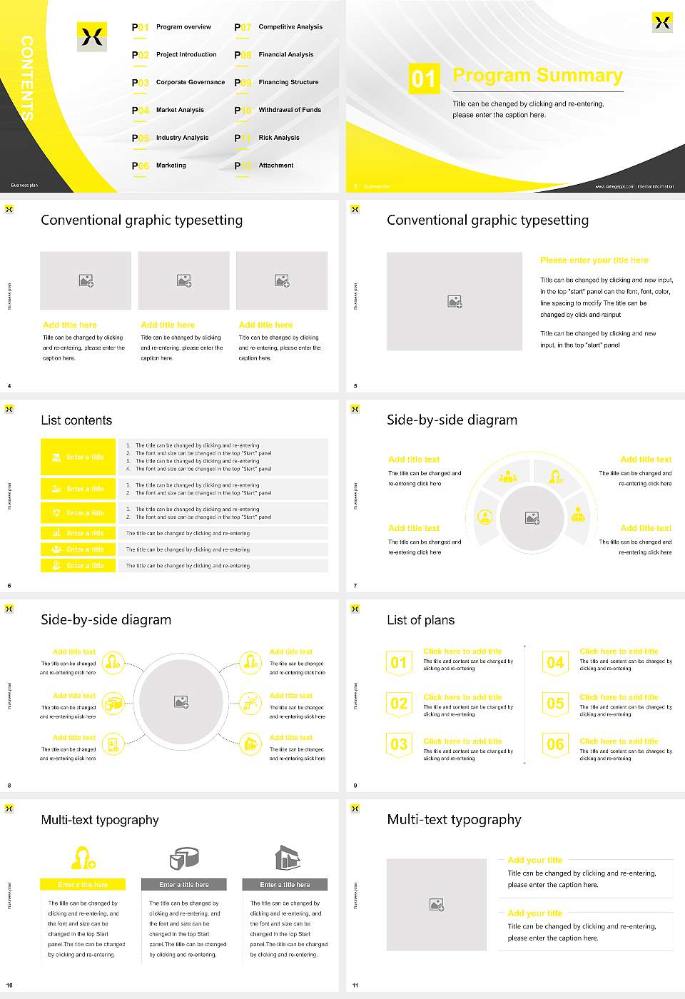 Hijiyama University Competition/Entrepreneurship Contest PPT Template16:9 ratio PPT effect preview image2