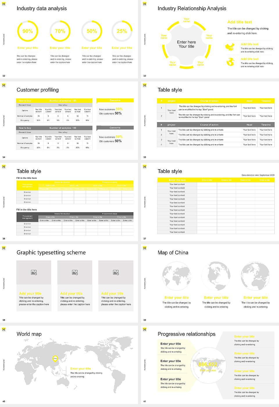 Hijiyama University Competition/Entrepreneurship Contest PPT Template16:9 ratio PPT effect preview image5