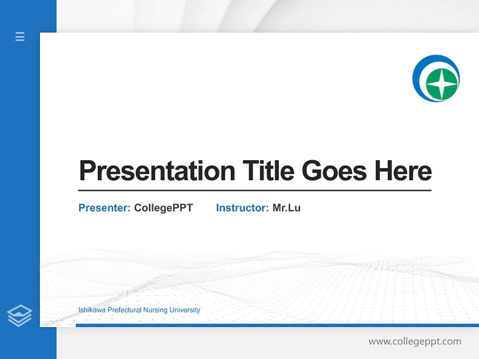 Ishikawa Prefectural Nursing University Thesis Proposal/Graduation Defense PPT Template4:3 ratio PPT effect preview image5