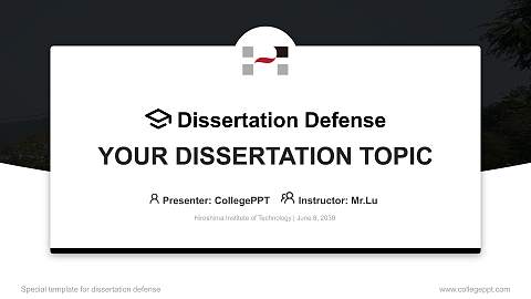 Hiroshima Institute of Technology Graduation Thesis Defense PPT Template