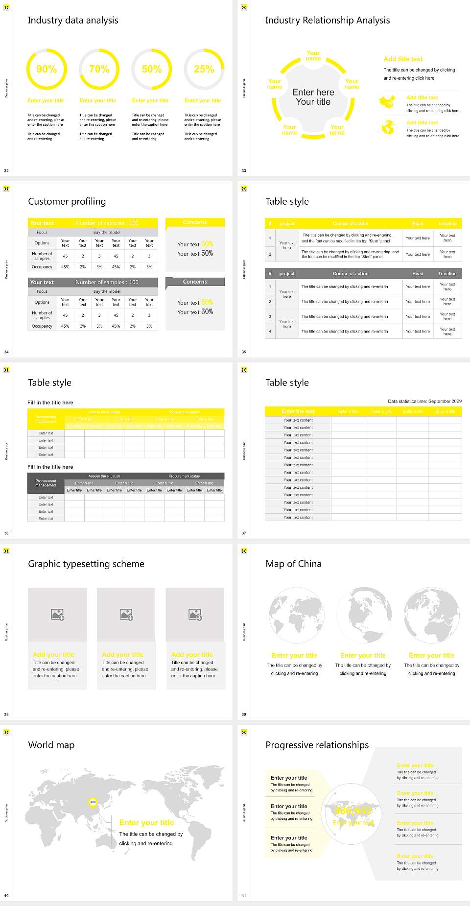 Hijiyama University Competition/Entrepreneurship Contest PPT Template4:3 ratio PPT effect preview image5