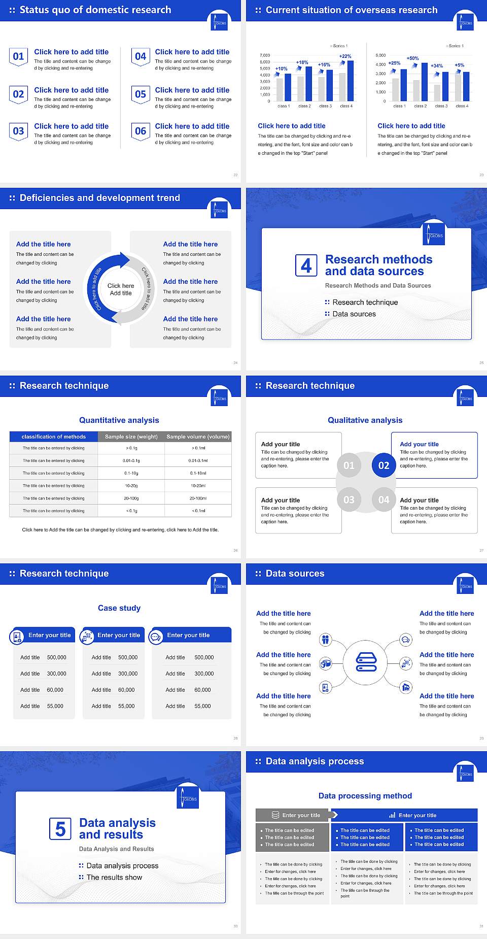 Graduate School of Management, GLOBIS University Graduation Thesis Defense PPT Template4:3 ratio PPT effect preview image4
