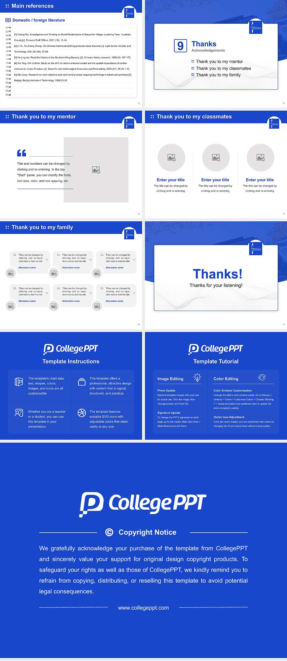 Graduate School of Management, GLOBIS University Graduation Thesis Defense PPT Template4:3 ratio PPT effect preview image7