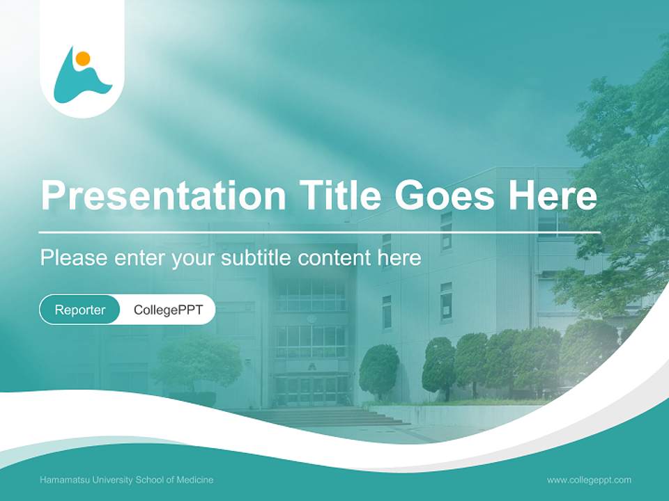 Hamamatsu University School of Medicine Lecture Sharing and Networking Event PPT Template4:3 ratio PPT effect preview image4