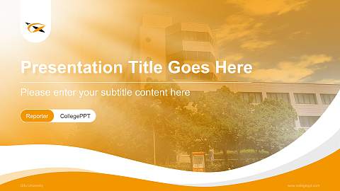 Gifu University Lecture Sharing and Networking Event PPT Template