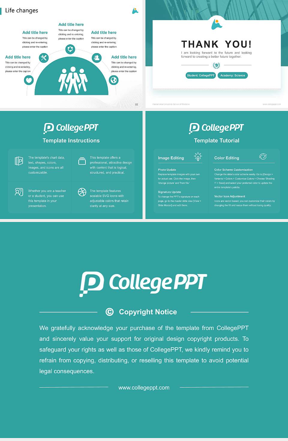 Hamamatsu University School of Medicine National Scholarship Defense PPT Template4:3 ratio PPT effect preview image4