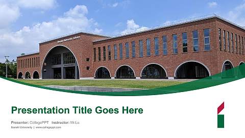 Ibaraki University Course/Courseware Creation PPT Template