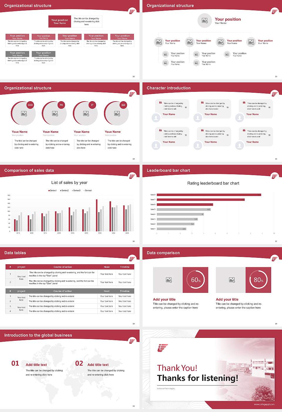 Institute of Technologists Academic Presentation/Research Findings Report PPT Template16:9 ratio PPT effect preview image4