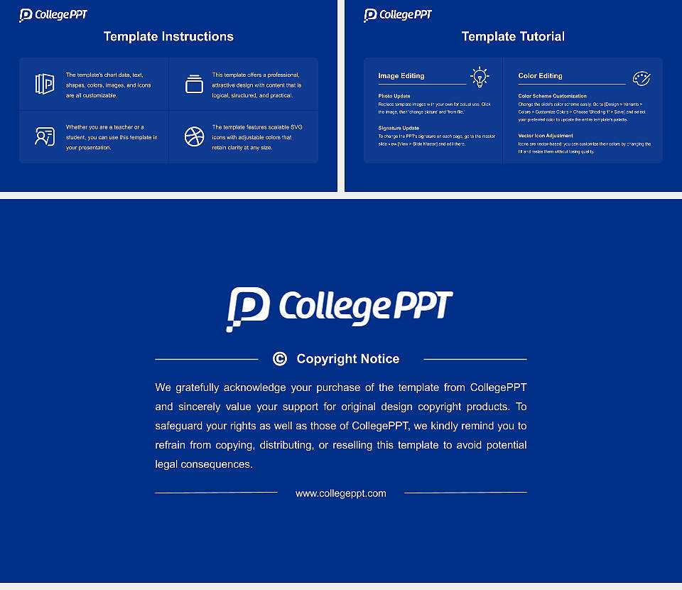 Hakuoh University Course/Courseware Creation PPT Template16:9 ratio PPT effect preview image5
