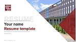 Himeji University Resume Templat PPT