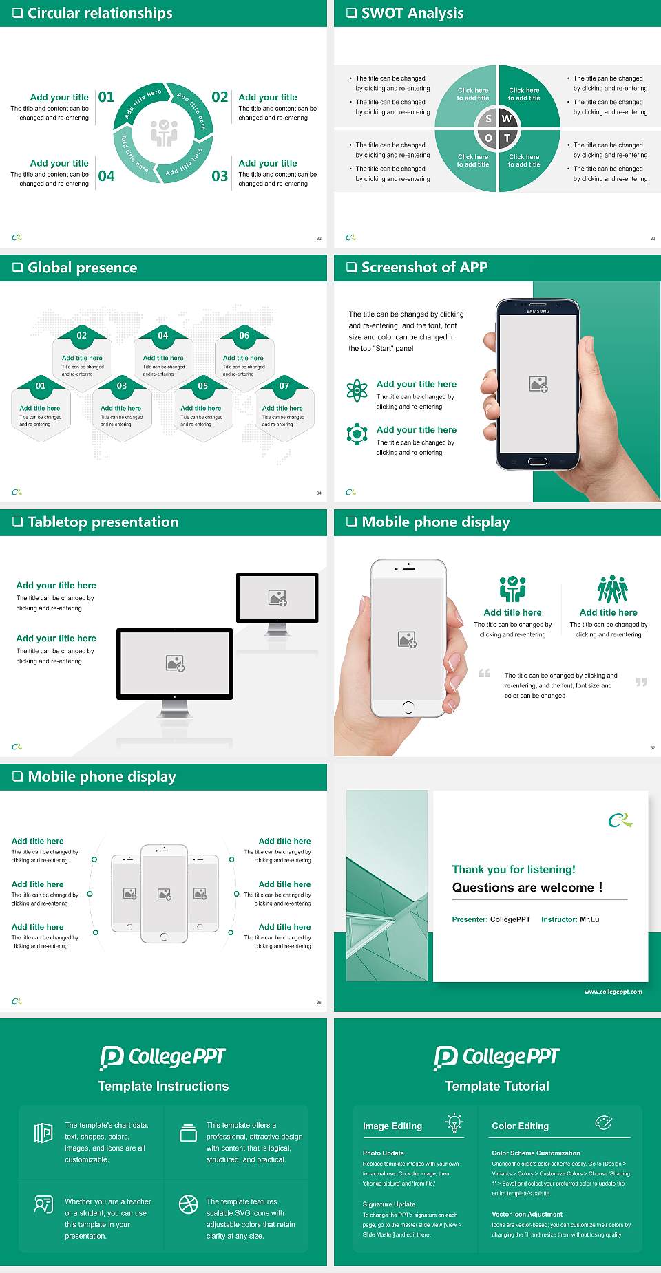 Hokkaido Chitose College of Rehabilitation General Purpose PPT Template4:3 ratio PPT effect preview image5
