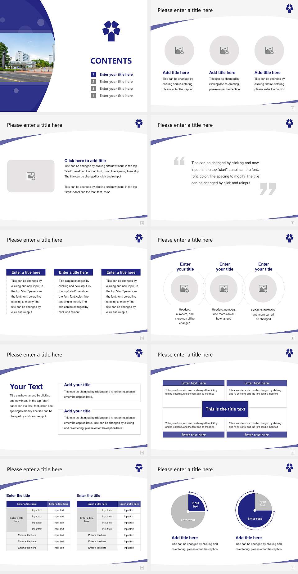Hokusei Gakuen University Course/Courseware Creation PPT Template4:3 ratio PPT effect preview image2