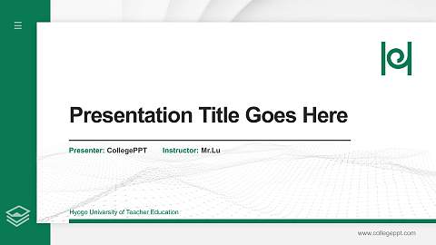 Hyogo University of Teacher Education Thesis Proposal/Graduation Defense PPT Template