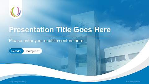Himeji Dokkyo University Lecture Sharing and Networking Event PPT Template