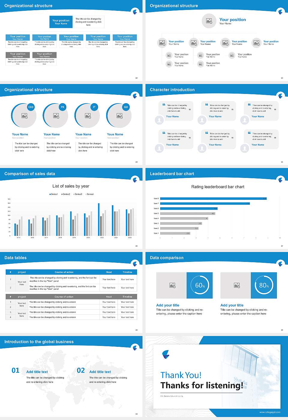 Gifu Shotoku Gakuen University Academic Presentation/Research Findings Report PPT Template16:9 ratio PPT effect preview image4