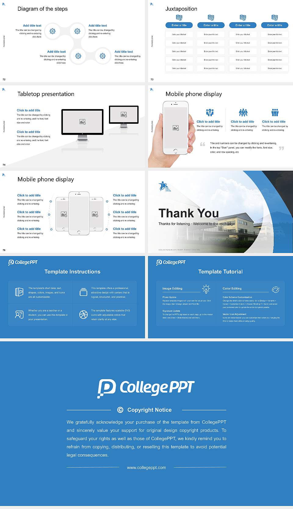 Health Science University Competition/Entrepreneurship Contest PPT Template16:9 ratio PPT effect preview image9