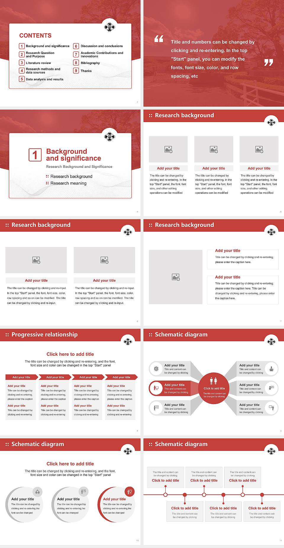 Gifu Women’s University Graduation Thesis Defense PPT Template4:3 ratio PPT effect preview image2