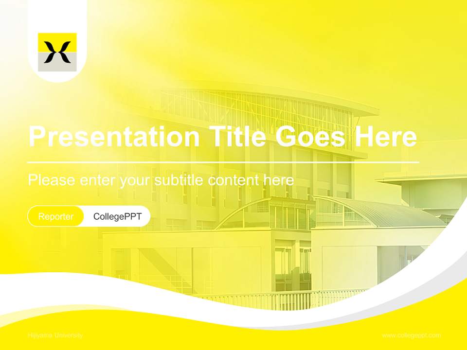 Hijiyama University Lecture Sharing and Networking Event PPT Template4:3 ratio PPT effect preview image4