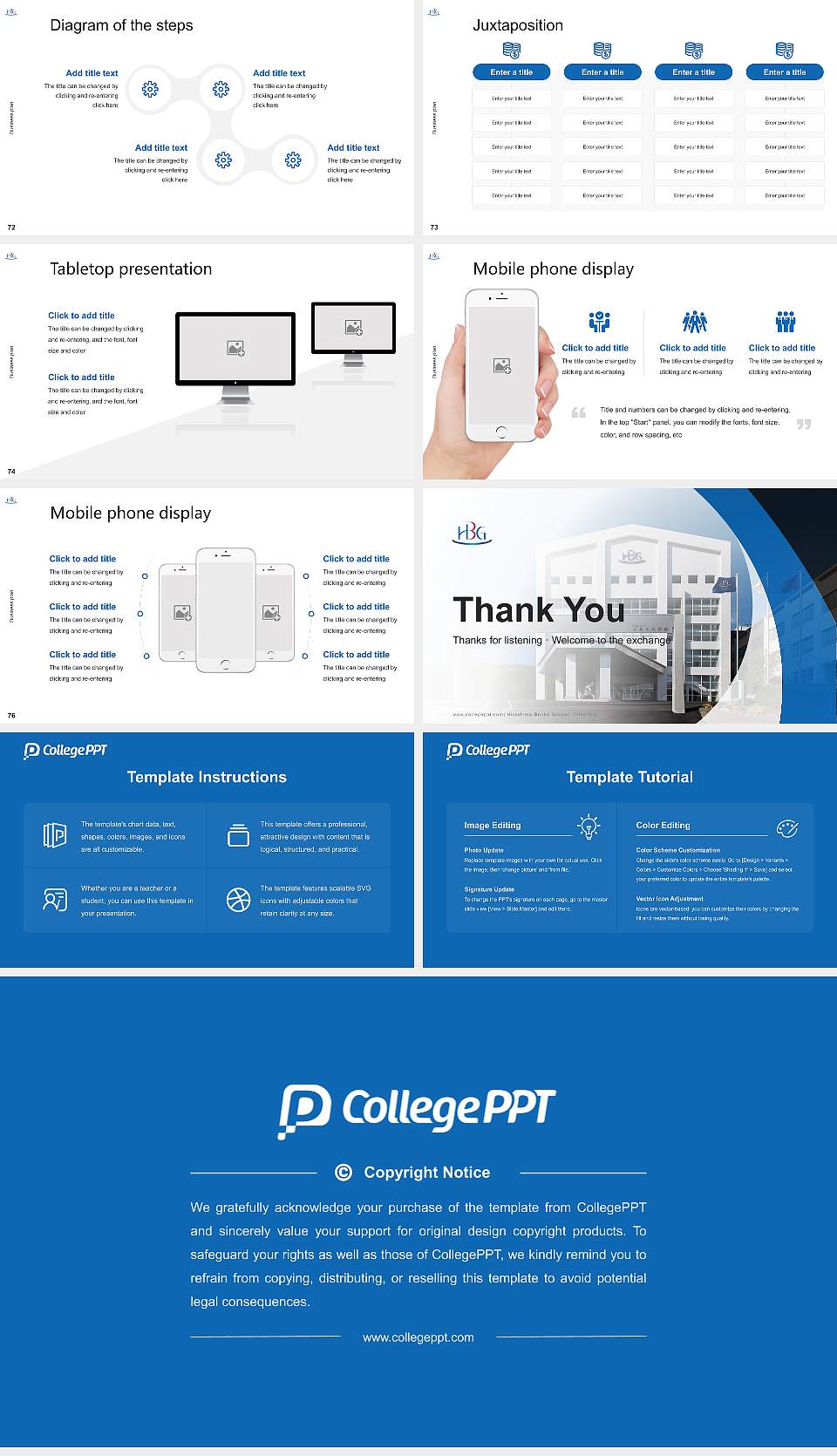 Hiroshima Bunka Gakuen University Competition/Entrepreneurship Contest PPT Template16:9 ratio PPT effect preview image9