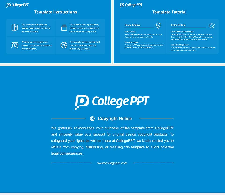 Hamamatsu Gakuin University Course/Courseware Creation PPT Template16:9 ratio PPT effect preview image5