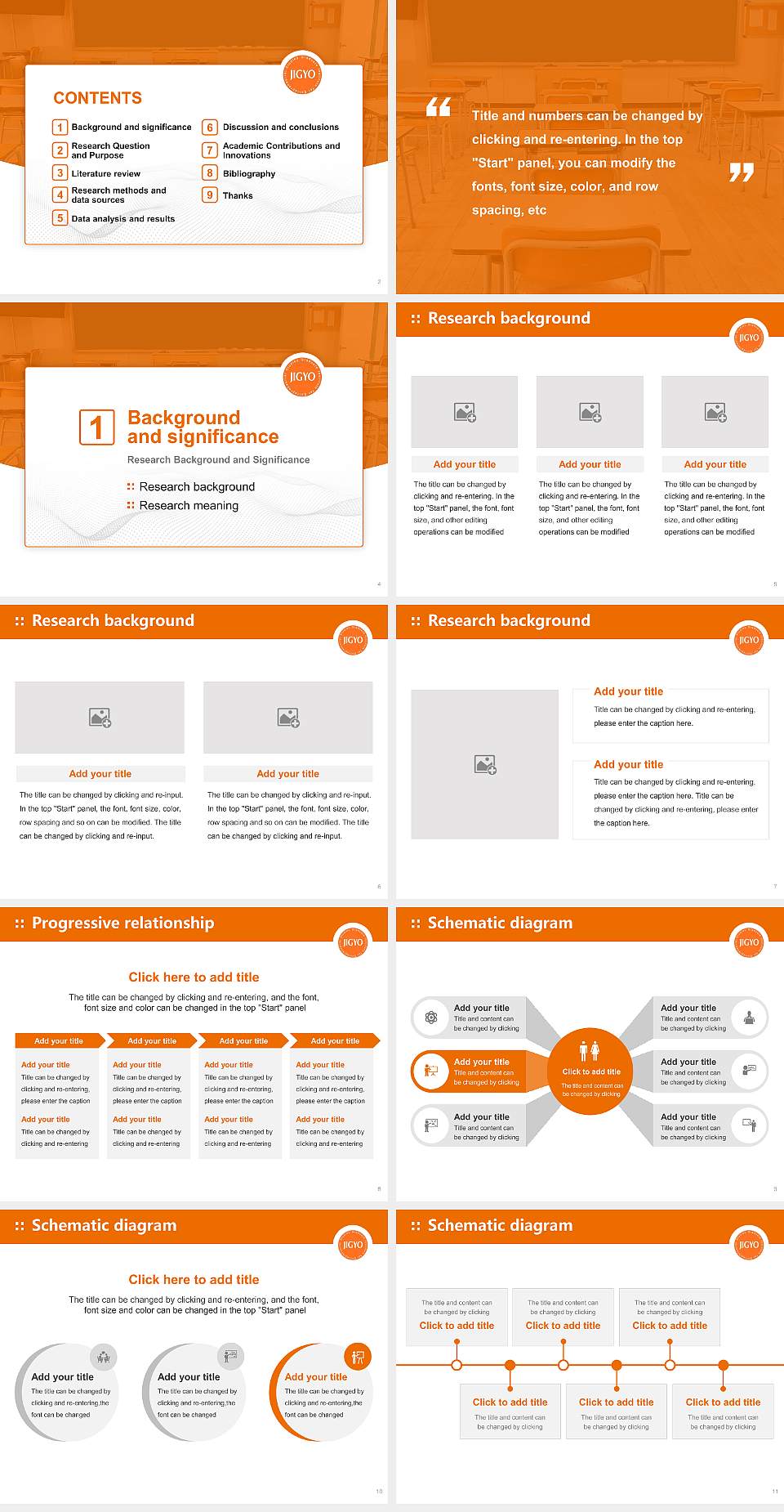 Graduate Institute for Entrepreneurial Studies Graduation Thesis Defense PPT Template4:3 ratio PPT effect preview image2